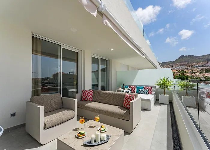 Modern New Terrazas De Costa Adeje. Heated Pool, Big Terrace And Private Parking Адехе