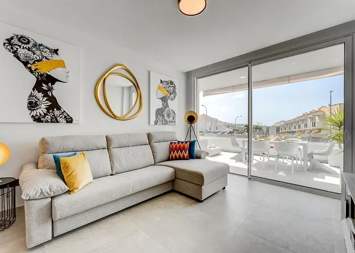 Modern New Terrazas De Costa Adeje. Heated Pool, Big Terrace And Private Parking Адехе