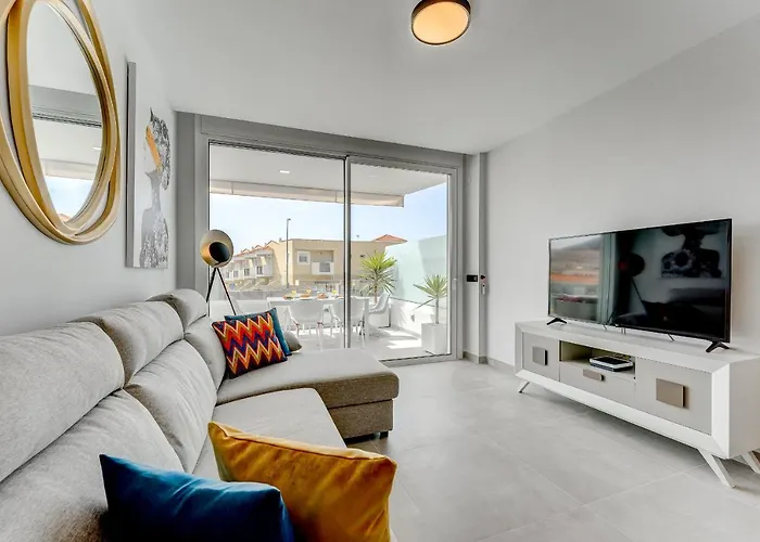 Modern New Terrazas De Costa Adeje. Heated Pool, Big Terrace And Private Parking Адехе