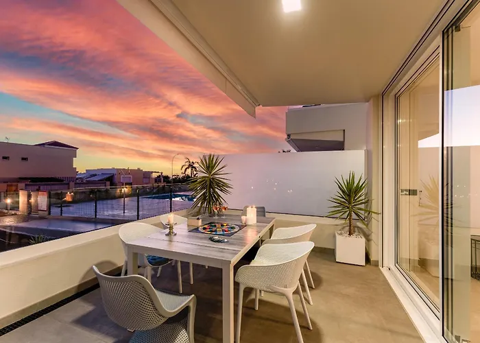 Modern New Terrazas De Costa Adeje. Heated Pool, Big Terrace And Private Parking * Адехе