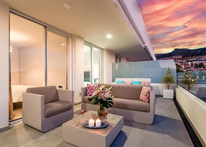 Modern New Terrazas De Costa Adeje. Heated Pool, Big Terrace And Private Parking Адехе