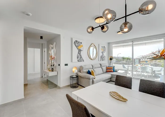 Modern New Terrazas De Costa Adeje. Heated Pool, Big Terrace And Private Parking